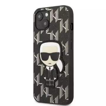 Etui ochronne na telefon Karl Lagerfeld KLHCP13SPMNIKBK do Apple iPhone 13 Mini 5,4" hardcase czarny/black Monogram Ikonik Patch