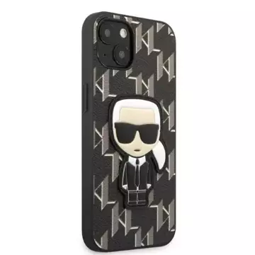 Etui ochronne na telefon Karl Lagerfeld KLHCP13SPMNIKBK do Apple iPhone 13 Mini 5,4" hardcase czarny/black Monogram Ikonik Patch