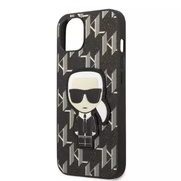 Etui ochronne na telefon Karl Lagerfeld KLHCP13SPMNIKBK do Apple iPhone 13 Mini 5,4" hardcase czarny/black Monogram Ikonik Patch