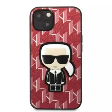 Etui ochronne na telefon Karl Lagerfeld KLHCP13SPMNIKPI do Apple iPhone 13 Mini 5,4" hardcase czerwony/red Monogram Ikonik Patch