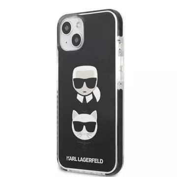 Etui ochronne na telefon Karl Lagerfeld KLHCP13STPE2TK do Apple iPhone 13 Mini 5,4" hardcase czarny/black Karl&Choupette Head