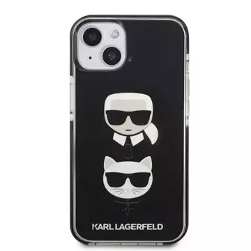 Etui ochronne na telefon Karl Lagerfeld KLHCP13STPE2TK do Apple iPhone 13 Mini 5,4" hardcase czarny/black Karl&Choupette Head