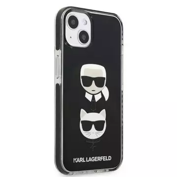 Etui ochronne na telefon Karl Lagerfeld KLHCP13STPE2TK do Apple iPhone 13 Mini 5,4" hardcase czarny/black Karl&Choupette Head