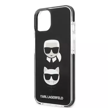 Etui ochronne na telefon Karl Lagerfeld KLHCP13STPE2TK do Apple iPhone 13 Mini 5,4" hardcase czarny/black Karl&Choupette Head