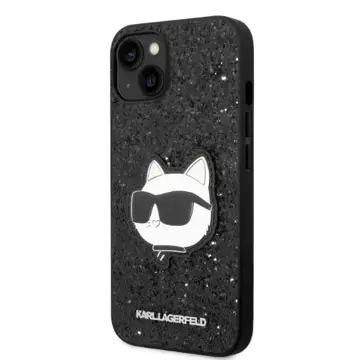 Etui ochronne na telefon Karl Lagerfeld KLHCP14MG2CPK do Apple iPhone 14 Plus 6,7" czarny/black hardcase Glitter Choupette Patch