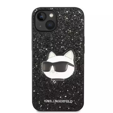 Etui ochronne na telefon Karl Lagerfeld KLHCP14MG2CPK do Apple iPhone 14 Plus 6,7" czarny/black hardcase Glitter Choupette Patch