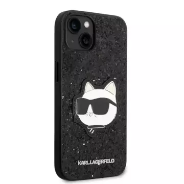 Etui ochronne na telefon Karl Lagerfeld KLHCP14MG2CPK do Apple iPhone 14 Plus 6,7" czarny/black hardcase Glitter Choupette Patch