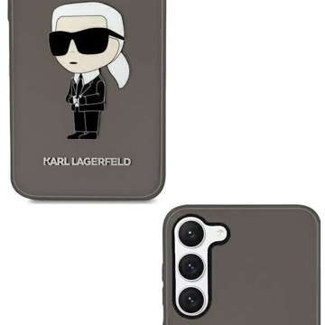 Etui ochronne na telefon Karl Lagerfeld KLHCS23SHNIKTCK do Samsung Galaxy S23 S911 czarny/black hardcase Ikonik Karl Lagerfeld