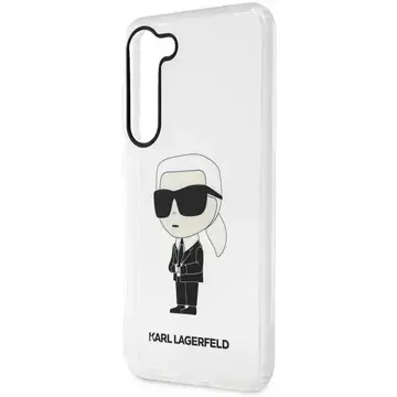 Etui ochronne na telefon Karl Lagerfeld KLHCS23SHNIKTCT do Samsung Galaxy S23 S911 transparent hardcase Ikonik Karl Lagerfeld