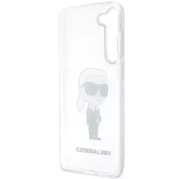 Etui ochronne na telefon Karl Lagerfeld KLHCS23SHNIKTCT do Samsung Galaxy S23 S911 transparent hardcase Ikonik Karl Lagerfeld