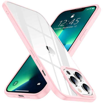 Etui ochronne obudowa Alogy Hybrid Candy Case do Apple iPhone 13 Pro różowo-przezroczyste + Szkło