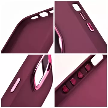 Etui ochronne obudowa Futerał FRAME do iPhone 15 Pro fioletowy