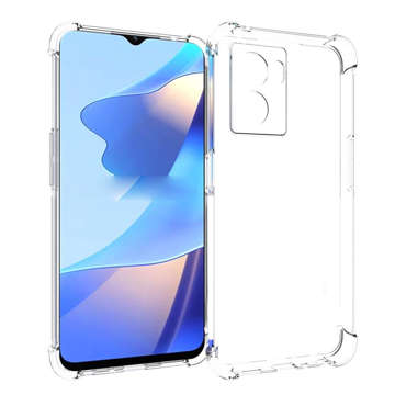 Etui pancerne ShockProof Alogy do Oppo A57 5G 2022 Przezroczyste + Szkło