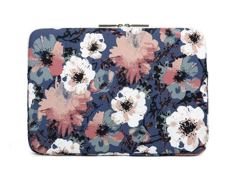 Etui pokrowiec Canvaslife torba do laptopa 14 do MacBook Air/ Pro Blue Camellia