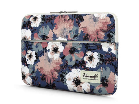 Etui pokrowiec Canvaslife torba do laptopa 14 do MacBook Air/ Pro Navy Rose