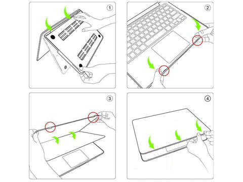 Etui pokrowiec hard case do MacBook Air 13'' Różowe