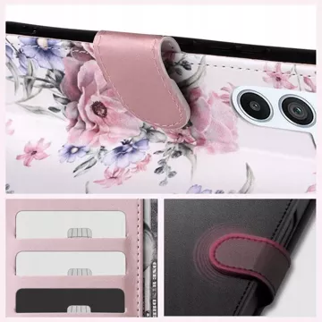 Etui portfel Wallet do Samsung Galaxy M34 5G Blossom Flower