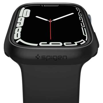 Etui ramka do smartwatcha Spigen Thin Fit do Apple Watch 7 45mm Black