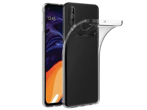 Etui silikonowe przezroczyste do Samsung Galaxy A60/M40 + Szkło Alogy