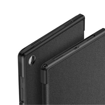 Etui z klapką Dux Ducis Domo do Samsung Galaxy Tab A8 10.5 X200/ X205 Czarne + Szkło