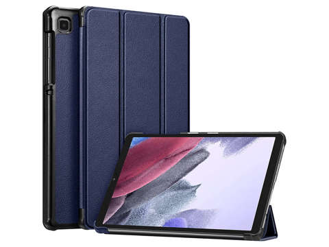 Etui z klapką obudowa Alogy Book Cover do Galaxy A7 Lite 8.7 T220/T225 Granatowy + Szkło