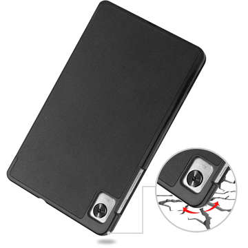 Etui z klapką obudowa Alogy Book Cover do Realme Pad Mini 8.7 Czarny + Szkło