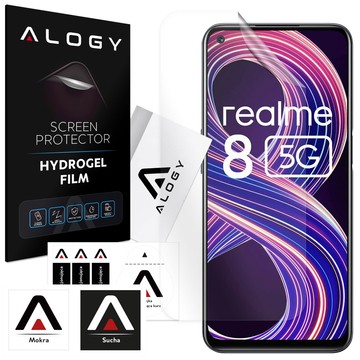 Folia Hydrożelowa do Realme 8 ochronna na telefon na ekran Alogy Hydrogel Film