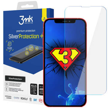 Folia antywirusowa na cały ekran Silver Protection 3mk 7H do Apple iPhone 13/ 13 Pro