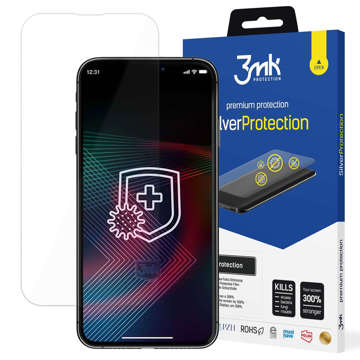 Folia ochronna do iPhone 14/ 14 Pro 3mk Silver+ 7H antywirusowa na cały ekran Protection+