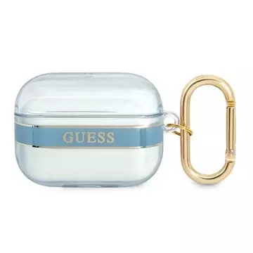 Guess  GUAPHHTSB AirPods Pro cover niebieski/blue Strap Collection