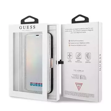 Guess GUFLBKN65BLD iPhone 11 Pro Max srebrny/silver book Iridescent