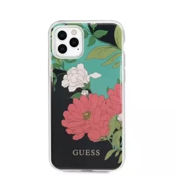 Guess GUHCN65IMLFL01 iPhone 11 Pro Max czarny/black N°1 Flower Collection