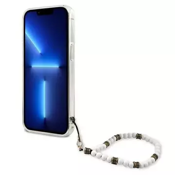 Guess GUHCP13LKPSWH iPhone 13 Pro / 13 6,1" Transparent hardcase White Pearl