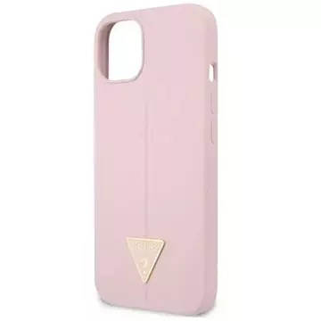 Guess GUHCP13MSLTGU iPhone 13 6,1" fioletowy/purple hardcase Silicone Triangle