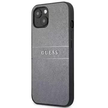 Guess GUHCP13SPSASBGR iPhone 13 mini 5,4" szary/grey Saffiano Strap