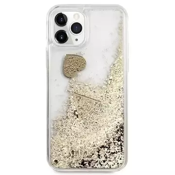 Guess GUOHCN58GLHFLGO iPhone 11 Pro gold/złoty hardcase Glitter Charms