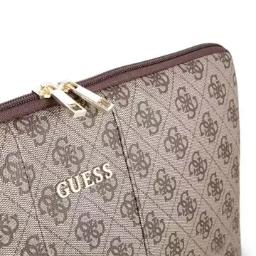 Guess Sleeve GUCS134GB 13" brązowy /brown 4G UPTOWN