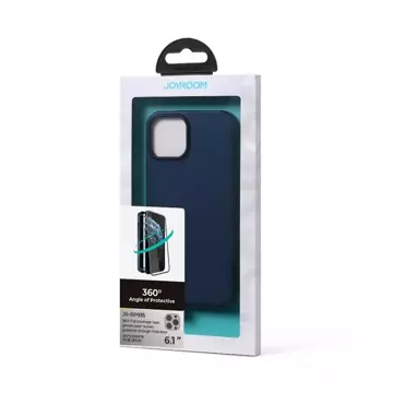 Joyroom 360 Full Case etui pokrowiec do iPhone 13 Pro obudowa na tył i przód + szkło hartowane niebieski (JR-BP935 blue)