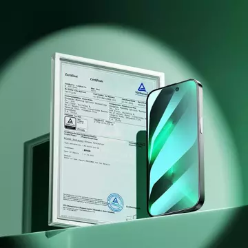 Joyroom Knight zielone szkło do iPhone 14 Pro Max z filtrem Anti Blue Light na cały ekran (JR-G04)