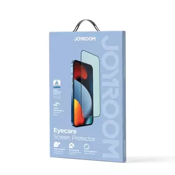 Joyroom Knight zielone szkło do iPhone 14 Pro Max z filtrem Anti Blue Light na cały ekran (JR-G04)