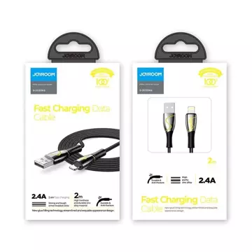 Joyroom Mermaid series kabel USB - Lightning 2,4A 2m czarny (S-2030K6)