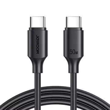 Joyroom kabel USB-C - USB-C 480Mb/s 60W 1m czarny (S-CC060A9)