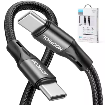 Joyroom kabel do szybkiego ładowania / transmisji danych USB Typ C - USB Typ C PD 60W 2m czarny (S-2030N1-60)