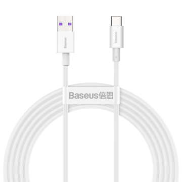 Kabel 2m Baseus Superior Series USB do USB-C Type C 66W Biały