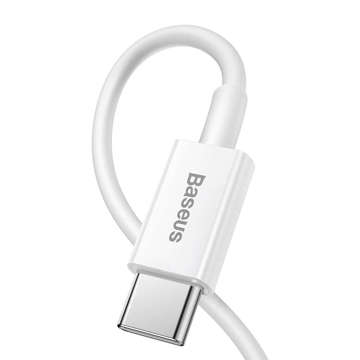 Kabel 2m Baseus Superior mocny przewód USB-C Type C do Lightning PD 20W Biały