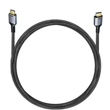 Kabel 2m Nylonowy oplot Wzmocniony HDMI 8K 60Hz 48Gbps 2.1 przewód do przesyłania obrazu i dźwięku High Speed