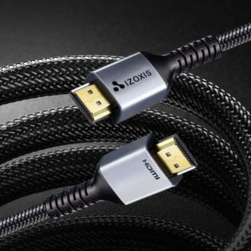 Kabel 2m Nylonowy oplot Wzmocniony HDMI 8K 60Hz 48Gbps 2.1 przewód do przesyłania obrazu i dźwięku High Speed