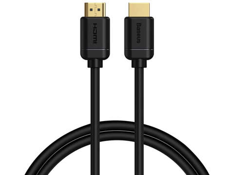 Kabel HDMI 2.0 Baseus, 4K 60Hz, 3D, HDR, 18Gbps, 1m Czarny