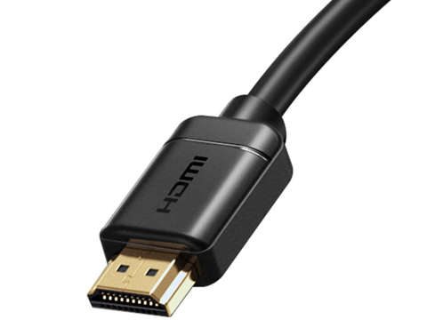 Kabel HDMI 2.0 Baseus, 4K 60Hz, 3D, HDR, 18Gbps, 1m Czarny