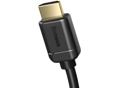 Kabel HDMI 2.0 Baseus, 4K 60Hz, 3D, HDR, 18Gbps, 1m Czarny